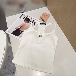 Miu Miu Ivory Camisole Top